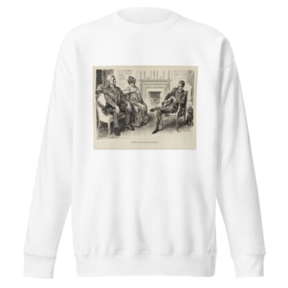 Looking over his latest investment by Charles Dana Gibson Sweatshirt