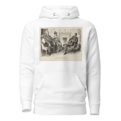 Looking over his latest investment by Charles Dana Gibson Hoodie