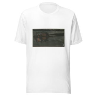 Raft of Logs on a Lake at Night by Eric O. W. Ehrström T-Shirt