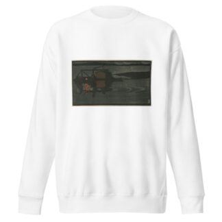 Raft of Logs on a Lake at Night by Eric O. W. Ehrström Sweatshirt