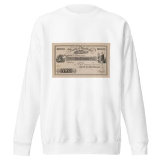 Bank of Australia two pound note by Perkins & Heath Sweatshirt