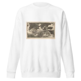 Liggende zebu by Huib Luns Sweatshirt