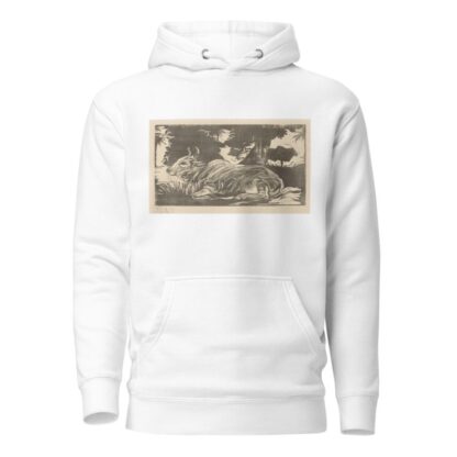 Liggende zebu by Huib Luns Hoodie