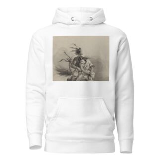 Native American on horse, holding girl with tied hands by Felix Octavius Carr Darley Hoodie