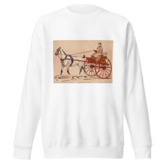 Exercising cart by Edward Penfield Sweatshirt