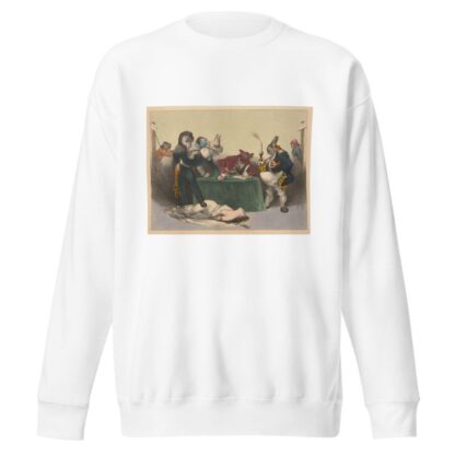 Conference in London by Honoré Daumier Sweatshirt