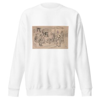 Reading the newspaper at the Eagle Inn by Frederick Burr Opper Sweatshirt