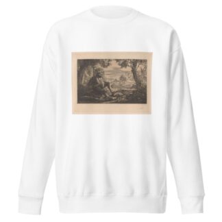 Zittende man in heuvellandschap by Johannes Josephus Aarts Sweatshirt