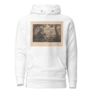 Zittende man in heuvellandschap by Johannes Josephus Aarts Hoodie