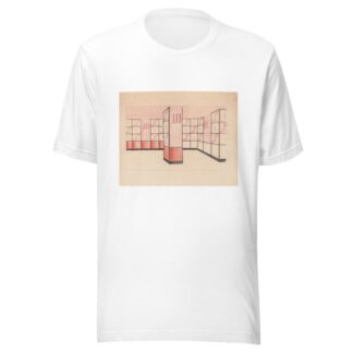 Interior perspective drawings of Hotel Siwanoy, Mount Vernon, NY.] [Interior perspective, unidentified room in pink, vermillion, and black by Winold Reiss T-Shirt