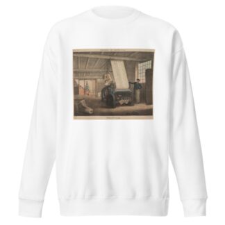 Progress of Cotton; #12 Printing by James Richard Barfoot Sweatshirt