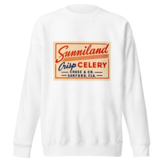 Sunniland Crisp Celery Label by Anonymous Sweatshirt