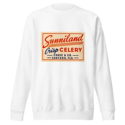 Sunniland Crisp Celery Label by Anonymous Sweatshirt