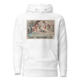 Europe’s Modern Santa Claus by Carey Cartoon Service Hoodie