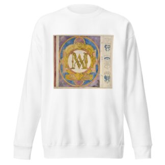 Relevé d’un panneau de vitrail du XVIIe siècle orné d’un monogramme by Prosper Lafaye Sweatshirt