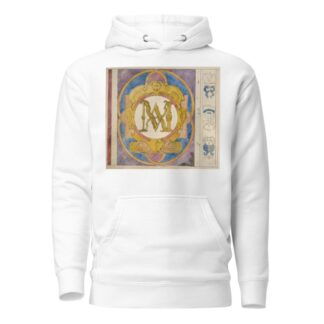 Relevé d’un panneau de vitrail du XVIIe siècle orné d’un monogramme by Prosper Lafaye Hoodie