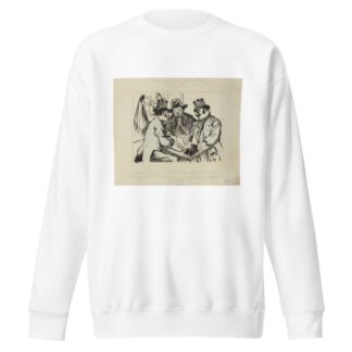 On est mieux ici qu’en face by Fernand Louis Gottlob Sweatshirt