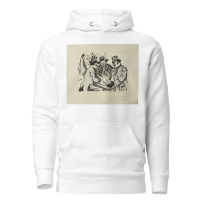 On est mieux ici qu’en face by Fernand Louis Gottlob Hoodie