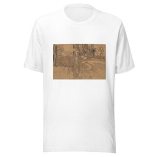Allegorische voorstelling met figuren en een pauw in een tuin by Karel de Nerée tot Babberich T-Shirt