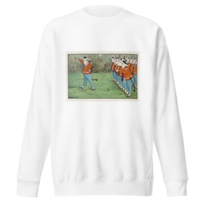 Ere long their captain shouted; ‘March!’ by Peter Newell Sweatshirt