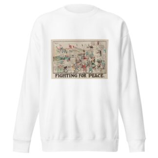 Fighting for Peace by Carey Cartoon Service Sweatshirt