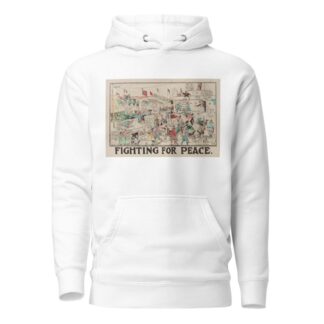 Fighting for Peace by Carey Cartoon Service Hoodie