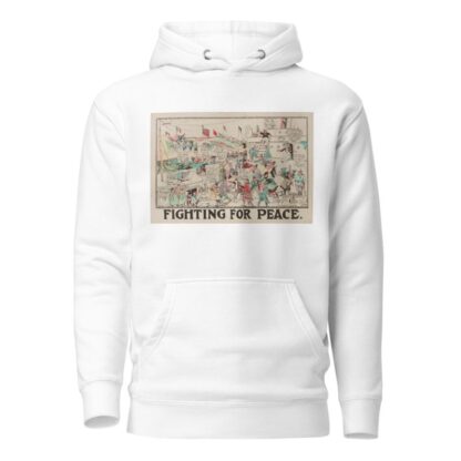 Fighting for Peace by Carey Cartoon Service Hoodie