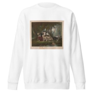 Les biches au bois by Claude Regnier Sweatshirt