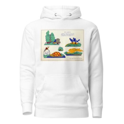 Le lièvre et la tortue by Marie-Louise Pinel Hoodie