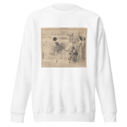 Crinoline parasol by Charles Vernier Sweatshirt