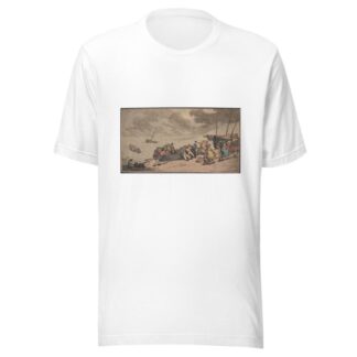 Embarking from Brighthelmstone to Diepp by Thomas Rowlandson T-Shirt