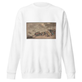 Embarking from Brighthelmstone to Diepp by Thomas Rowlandson Sweatshirt