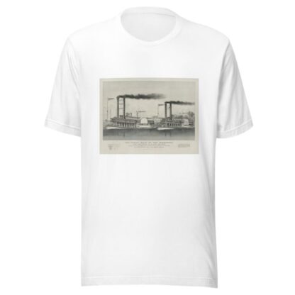 The great race on the Mississippi; from New Orleans to St. Louis 1210 miles by Currier & Ives. T-Shirt