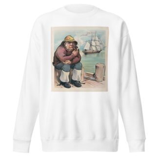 The skipper out of a berth by Udo Keppler Sweatshirt