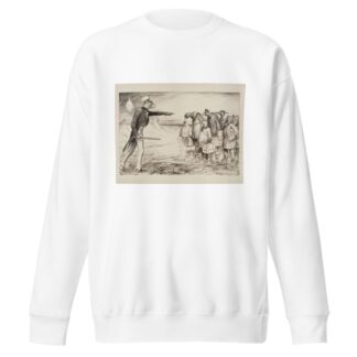 The American eagle turns away several would-be immigrants from the United States by William Henry Walker Sweatshirt