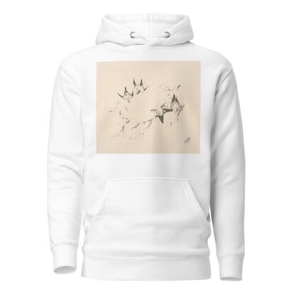 Oiseaux sur une branche d’arbre couverte de neige. by Félix Bracquemond Hoodie