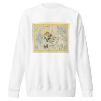 Gemini and Canis Minor by John Flamsteed Sweatshirt