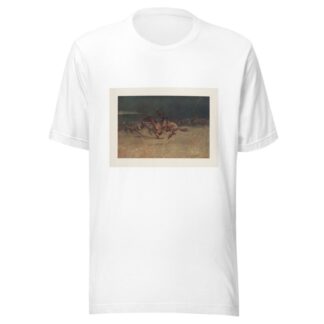 The stampede by lightning by Frederic Remington T-Shirt