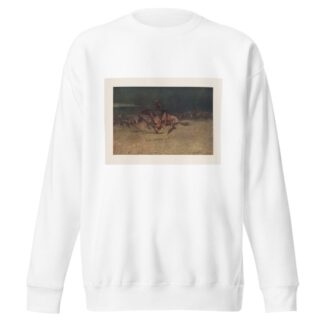 The stampede by lightning by Frederic Remington Sweatshirt