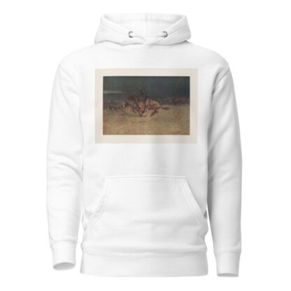 The stampede by lightning by Frederic Remington Hoodie