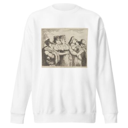 Brevi son l’ire e l’amicizia in Donna by Bartolomeo Pinelli Sweatshirt