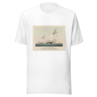 The celebrated Yachts Coronet and Dauntless by Currier & Ives. T-Shirt