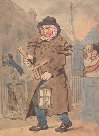 A brace of public guardians by Thomas Rowlandson