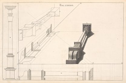 A column in horizontal perspective. by Andrea Pozzo