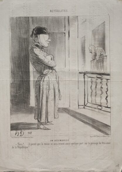 A Decemberist by Honoré Daumier