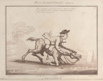 A Devotee !! by Thomas Rowlandson