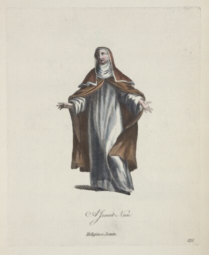 A Jesuit nun. Religieuse Jesuite. by Charles Grignion