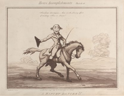 A Minuet Dancer !! by Thomas Rowlandson