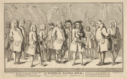 A political battle royal, design’d for Brougton’s New Ampitheatre. by Jack Broughton