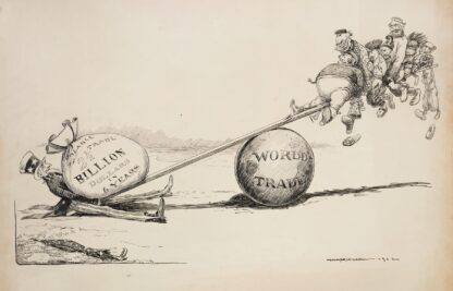 A see-saw with world trade as the fulcrum by William Henry Walker